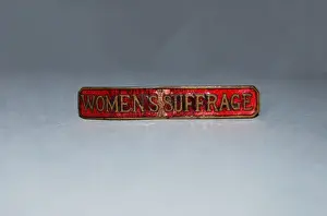 Probably Prints: Suffrage Badge N. U. W. S. S