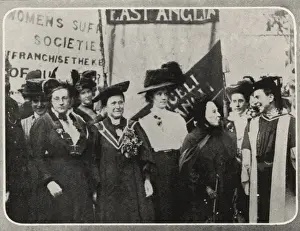 Davies Prints: Suffrage Demonstration N. U. W. S. S