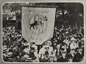 Contingent Prints: Suffrage Demonstration Womens Freedom League 1908