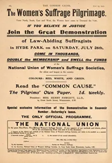 Suffrage Pilgrimage NUWSS 1913
