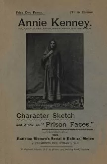 Kenney Collection: Suffragette Annie Kenney Character Sketch
