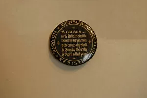 Suffragette Badge 1911 Census Boycott