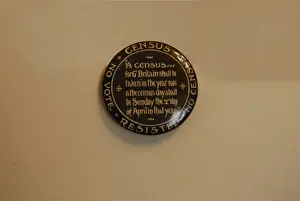 Refuse Prints: Suffragette Badge 1911 Census Boycott