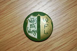 Images Dated 24th October 2013: Suffragette Badge Womens Freedom League