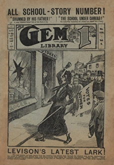 Antics Gallery: Suffragette Breaking Window Gem Library