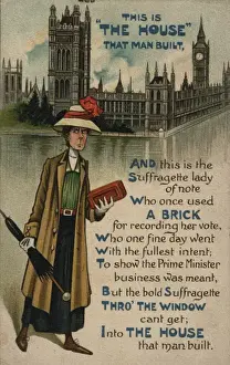 Reads Prints: Suffragette with Brick