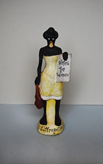 Images Dated 1st November 2013: Suffragette Ceramic Black Woman