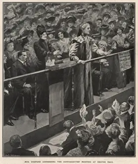Addresses Prints: Suffragette Charlotte Despard Exeter Hall