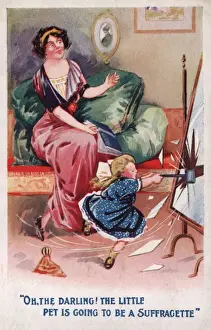Darling Prints: Suffragette, Child Breaks Mirror