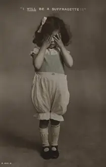 Vows Prints: Suffragette Child, I will be a suffragette