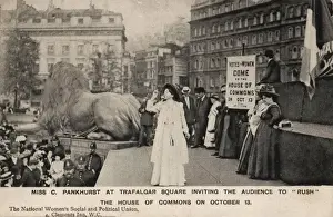Commons Prints: Suffragette Christabel Pankhurst Trafalgar Square