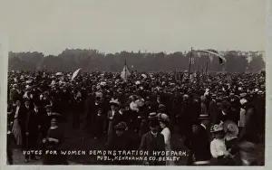 Suffragette Demonstration Rally Hyde Park 23 July 1910