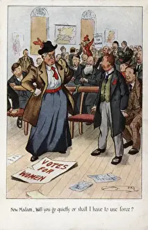 Madam Prints: Suffragette Disrupts Meeting