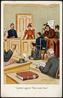 Suffragette Collection: Suffragette in the Dock