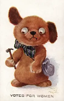 Militant Prints: Suffragette Dog with Hammer