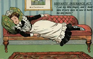 Reclines Prints: Suffragette Domestic Servant, Pankhurst