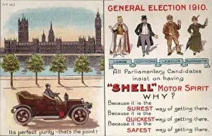 Candidate Prints: Suffragette Election 1910 Shell Advert