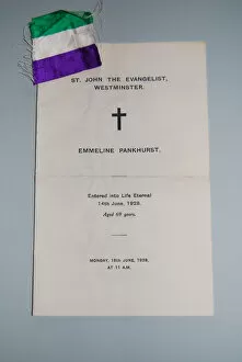 Images Dated 9th October 2013: Suffragette Emmeline Pankhurst Funeral