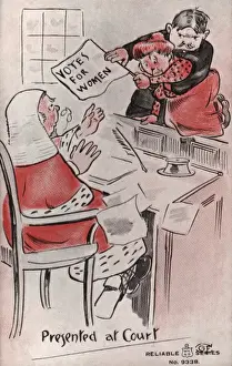 Burly Prints: Suffragette Faces Judge in Court
