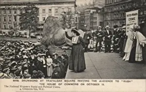 Commons Prints: Suffragette Flora Drummond Trafalgar Square