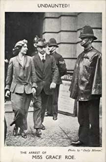 Governments Collection: Suffragette Grace Roe Arrest 1914