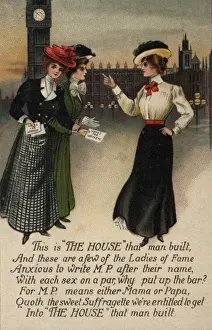 Leaflets Prints: Suffragette, The House That Man Built