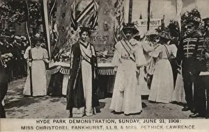 Suffragette Hyde Park Demonstration 1908