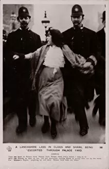 Clogs Gallery: Suffragette Lancashire Lass Arrested