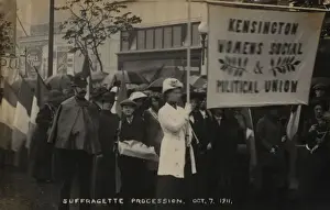 Suffragette March Kensington W. S. P. U