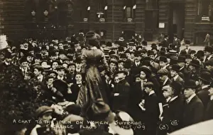 Addresses Prints: Suffragette Meeting Exchange Flags Liverpool