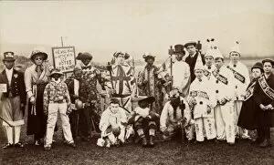 Suffragette Men in Fancy Dress Carnival
