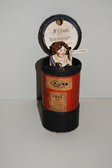 Images Dated 17th October 2013: Suffragette Militant Money Box 1913
