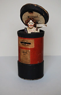 Images Dated 1st November 2013: Suffragette Militant Money Box 1914