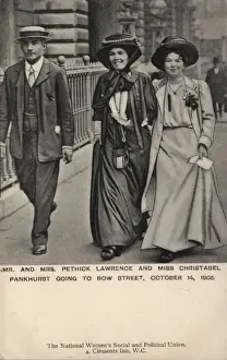 Commons Prints: Suffragette Mr & Mrs. Pethick-Lawrence 1908