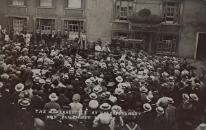 Kenney Collection: Suffragette Mrs. Pankhurst Haverford West 1908