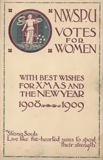 Souls Prints: Suffragette N. W. S. P. U Christmas Card