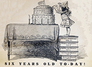 Images Dated 5th November 2013: Suffragette Newspaper Votes for Women