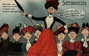 Addresses Prints: Suffragette Old Man Paid to the Cause