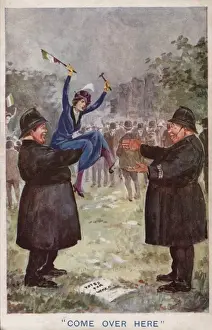 Colleague Prints: Suffragette, Policeman Come over Here