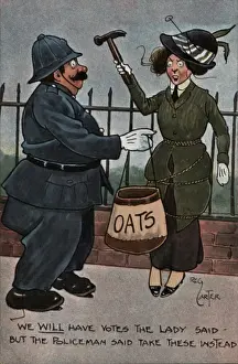Marked Prints: Suffragette Policeman Hammer Oats