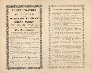 Suffragette Rally Womens Sunday March 1908