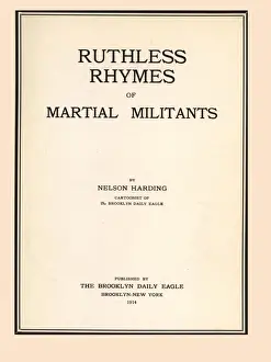 Suffragette Ruthless Rhymes of Martial Militants