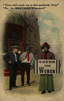 Suffragette Sandwich Board Mustard Suffragette Sandwich Board Mustard