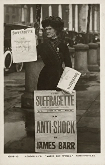 Suffragette selling copies of The Suffragette Suffragette selling copies of The Suffragette
