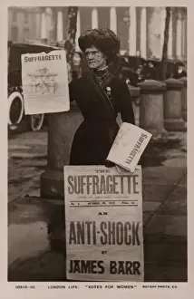 Holloway Prints: Suffragette Selling The Suffragette Paper