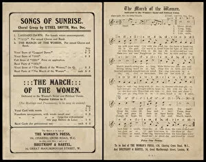 Suffrage Collection: Suffragette Song Anthem March of the Women