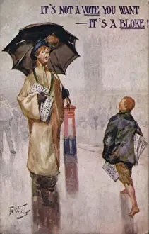 Shouting Prints: Suffragette, Not a Vote - a Bloke