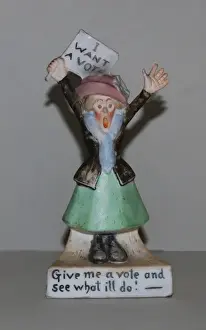 Suffragette Give Me a Vote Ceramic