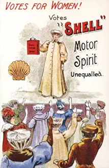 Declares Prints: Suffragette Votes for Shell Motor Spirit