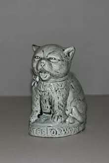 Images Dated 17th October 2013: Suffragette Votes for Women Ceramic Cat
